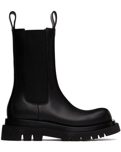 Bottega Veneta Lug Chelsea Boots - Black