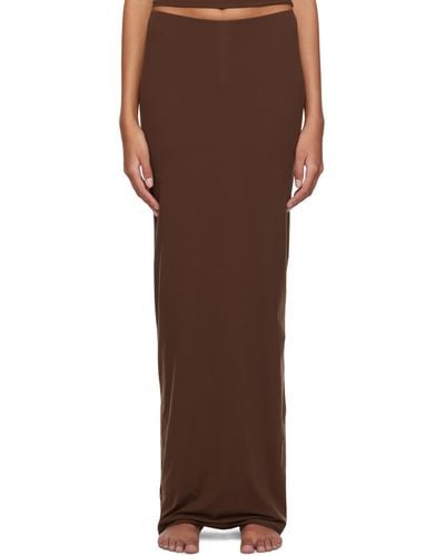 Skims Brown Fits Everybody Maxi Skirt