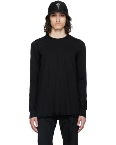 Rick Owens Level 長袖tシャツ - ブラック