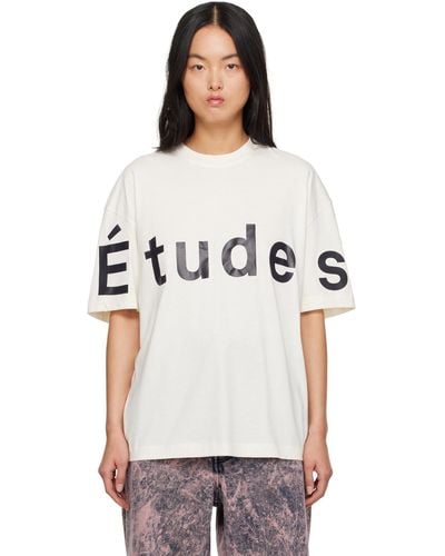 Etudes Studio Études t-shirt spirit blanc cassé