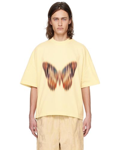 Bonsai T-shirt jaune à image de papillon - Neutre