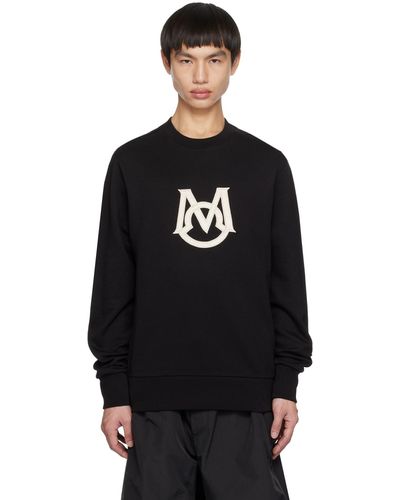 Moncler Black Embroidered Sweatshirt