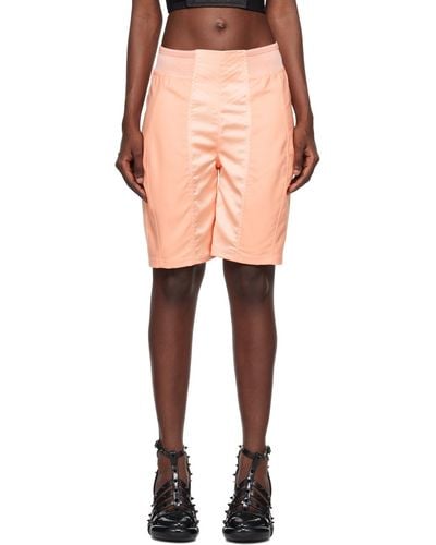 Jean Paul Gaultier Pink 'the Iconic' Shorts - Orange