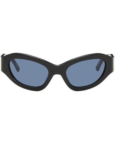 Eckhaus Latta Ssense Exclusive 'the Bug' Sunglasses - Black