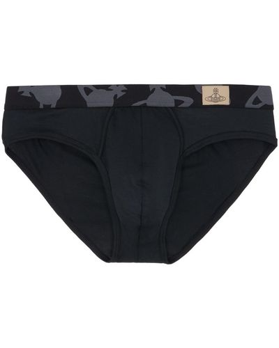 Vivienne Westwood Slip noir à écusson