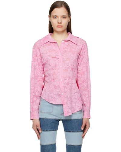 ANDERSSON BELL Moeka Combination Shirt - Pink