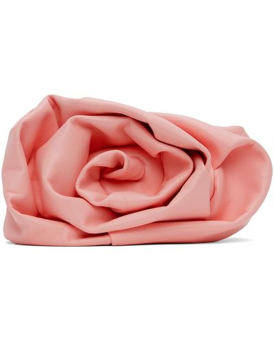 Burberry Pochette rose à ornement - Rouge