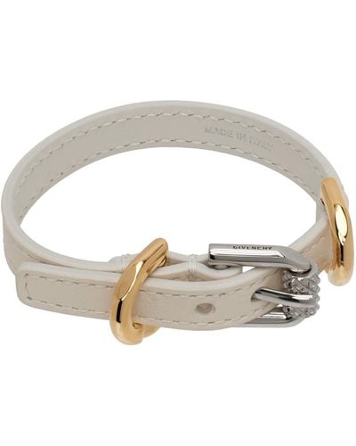 Givenchy White Voyou Bracelet - Metallic