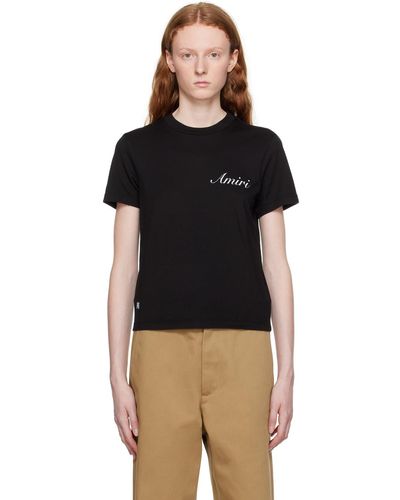 Amiri Script Tシャツ - ブラック