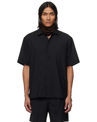 Sacai Black Suiting Shirt