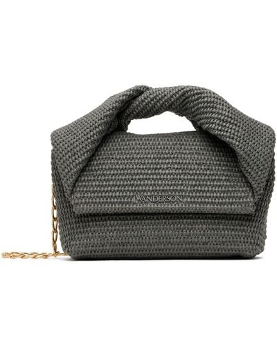 JW Anderson Khaki Medium Twister Bag - Black