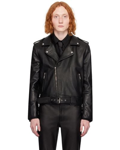 Ernest W. Baker Ssense Exclusive Leather Jacket - Black