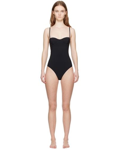 Totême Toteme Black Bra One-piece Swimsuit
