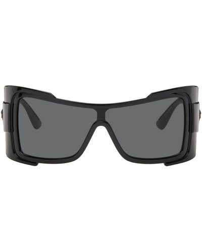 Versace Maxi Medusa biggie Shield Sunglasses - Black