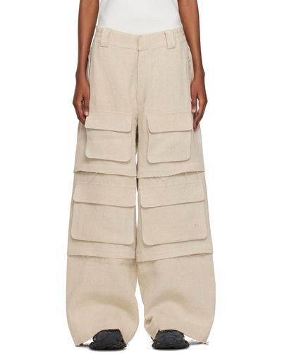MISBHV Ssense Exclusive Cargo Trousers - Natural