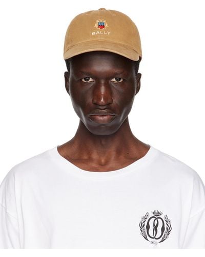 Bally Tan Baseball Cap - Brown