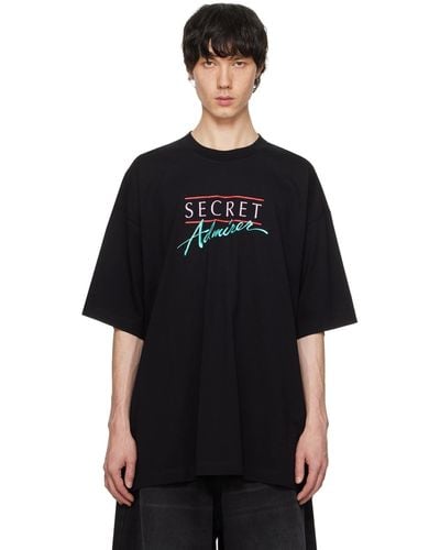 Vetements 'secret Admirer' T-shirt - Black