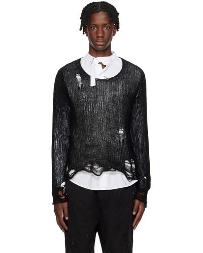 R13 Black Double Layer Jumper