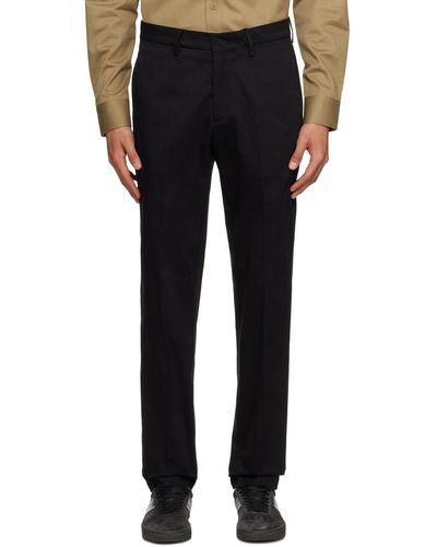 Dunhill Black Zip Chino Trousers