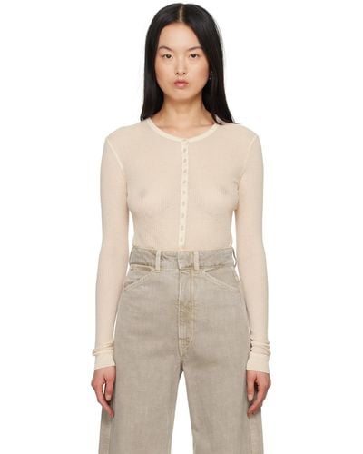Lemaire Off- Seamless Cardigan - Multicolor