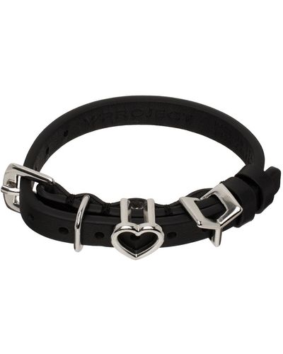 Y. Project Bracelet de style ceinture noir à breloques