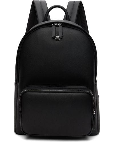 Emporio Armani Logo Backpack - Black