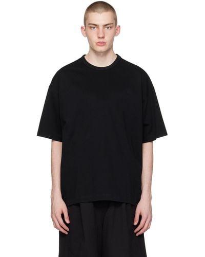 Juun.J Embroide T-shirt - Black