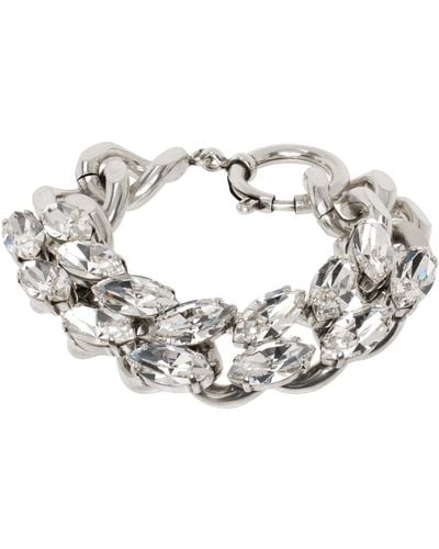 Isabel Marant Silver Crystal Bracelet - Metallic