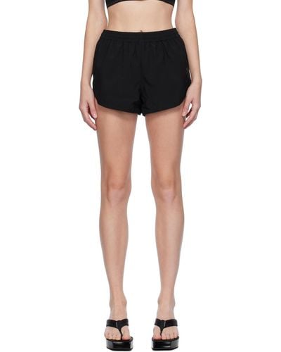 T By Alexander Wang Black Marathon Shorts