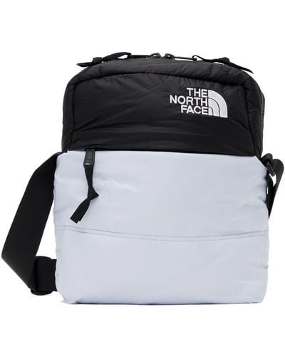 The North Face Grey Nuptse Shoulder Bag - Black