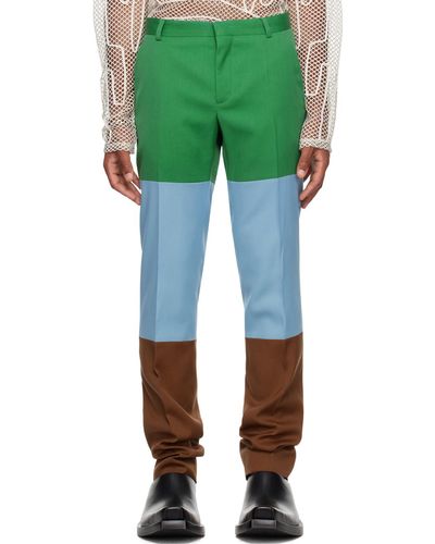 Walter Van Beirendonck Colour Sharp Trousers - Green