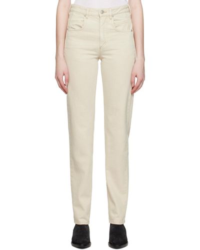 Isabel Marant Jean vendelia blanc cassé - Neutre