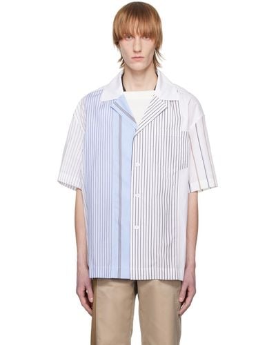 Feng Chen Wang Striped Shirt - White
