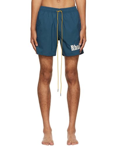Rhude Polyester Shorts - Blue
