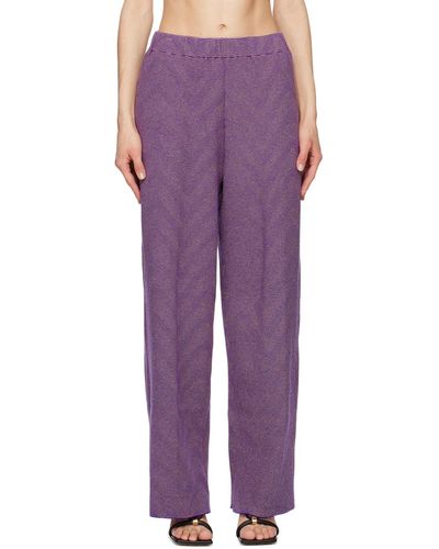 Isa Boulder Lenticular Pants - Purple