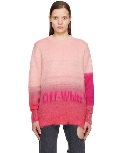 Off-White c/o Virgil Abloh Pink Gradient Sweater