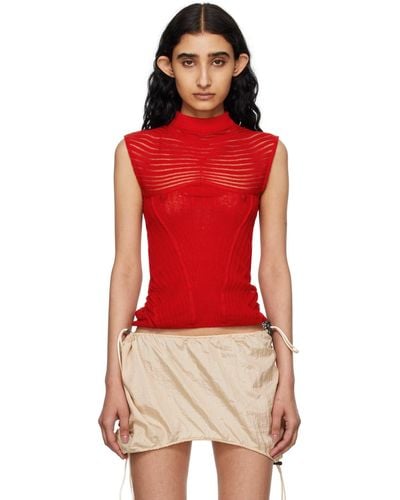 Isa Boulder Ssense Exclusive Calm Tank Top - Red