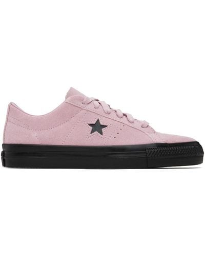 Converse Pink Cons One Star Pro Sneakers - Black
