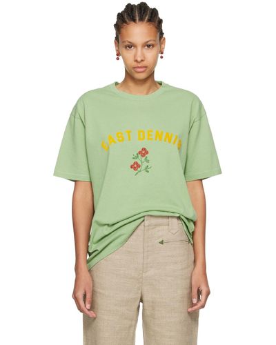 Bode 'East Dennis' T-Shirt - Green