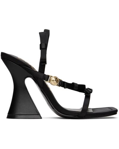 Versace Jeans Couture Sandales à talon bottier kirsten noires