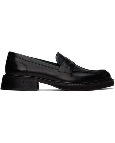 VINNY'S Heeled Townee Loafers - Black