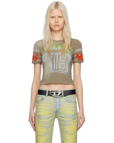 DIESEL Khaki T-uncusl T-shirt - Multicolour