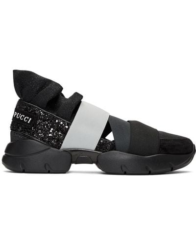 Emilio Pucci City Up Slip-on Sneakers - Black