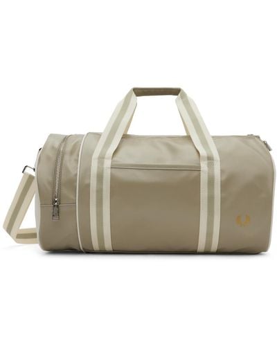 Fred Perry F Perry Taupe Classic Barrel Bag - Multicolour