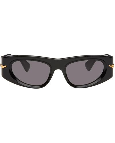 Bottega Veneta Oval Sunglasses - Black