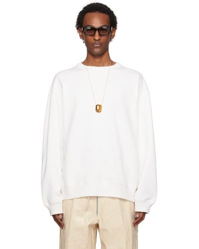 Dries Van Noten White Oversized Sweatshirt