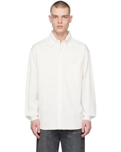 Acne Studios White Patch Pocket Shirt