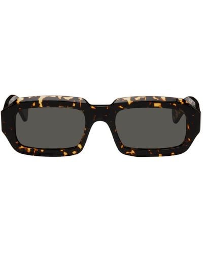 Retrosuperfuture Tortoiseshell Fantasma Sunglasses - Black