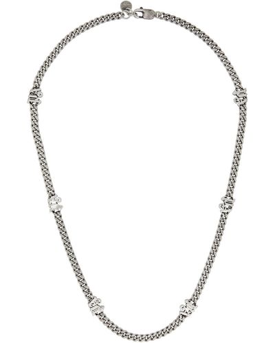 Palm Angels Silver Chain Necklace - Multicolor
