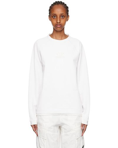 C.P. Company Embroide Sweatshirt - White